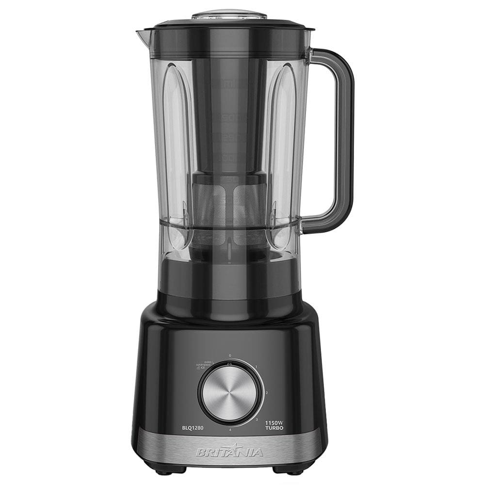 Liquidificador Britânia BLQ1280P 1150 W com 4 Velocidades - Preto