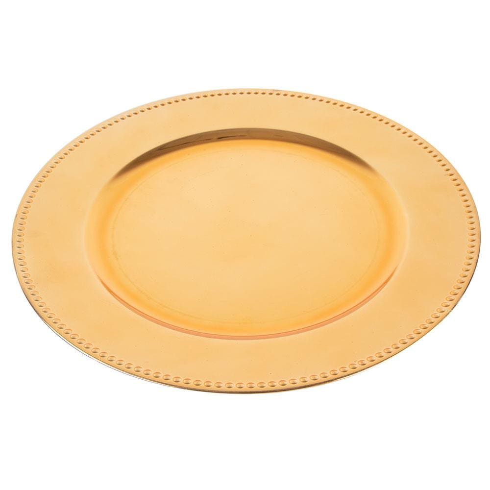 Sousplat de Plástico Wolff Mesa 61024 Dourado - 33 cm