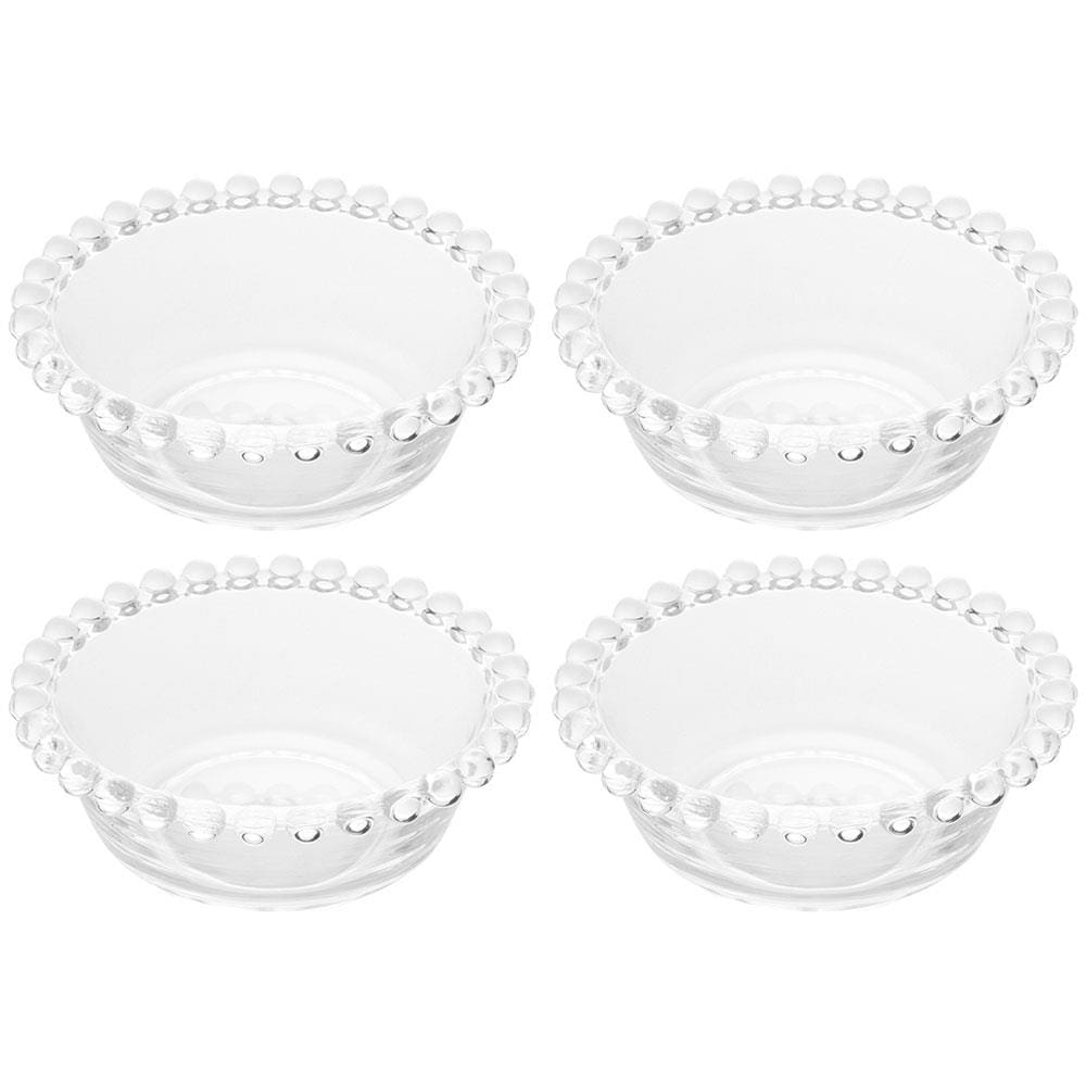 Conjunto de Bowls Wolff Pearl em Cristal 160 ml - 4 Peças