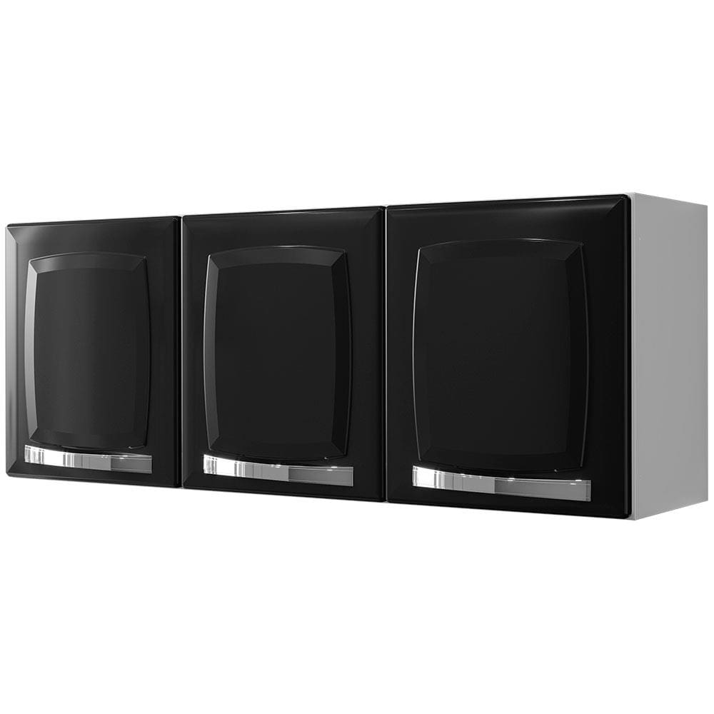Armário Aéreo Triplo Itatiaia Rose com 3 Portas e 1 Prateleira - 105cm de largura