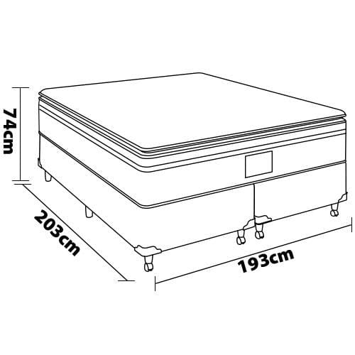 Cama Box King Size Portobel Potenza | Extra