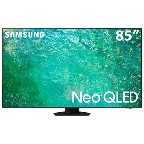 Smart TV 85" Neo QLED 4K Samsung 85QN85C Mini LED, Painel 120hz, Processador com IA, Som em Movimento, Tela sem limites, Design NeoSlim