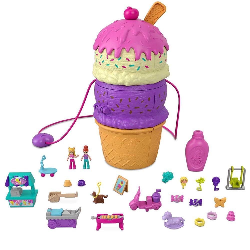 Polly Pocket - Carrinho de Doces Surpresas - Mattel