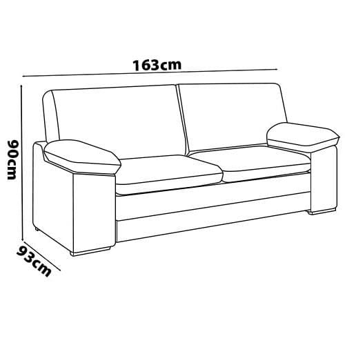 Sofá 2 Lugares Besthouse Genova com 163 cm | Extra