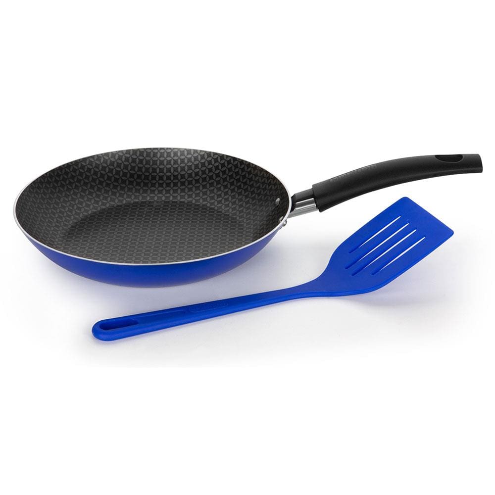 Frigideira Color Pop Multiflon com Espátula Azul - 20cm