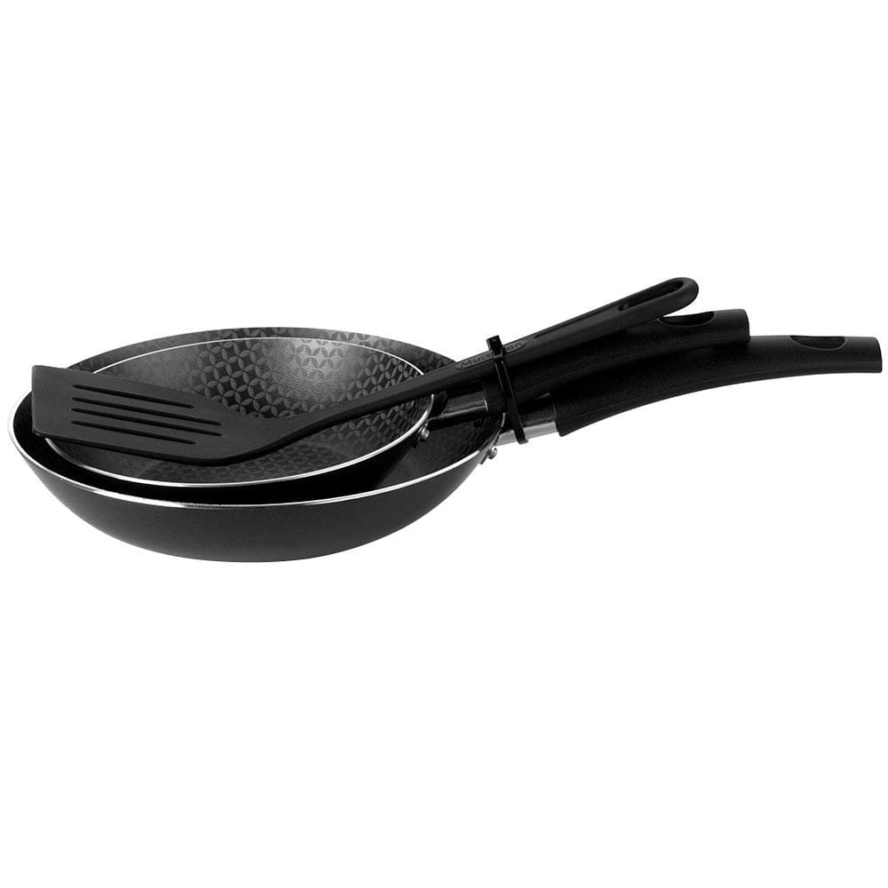 Conjunto de Frigideiras Multiflon Gourmet com Revestimento Antiaderente Ultra 7 Preta - 2 Peças