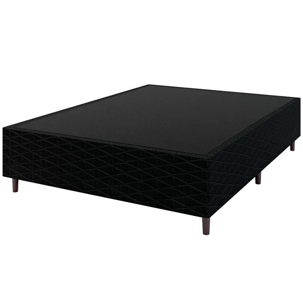 Base Box para Colchão de Casal Umaflex New Itália Black 38x138x188cm - Preto