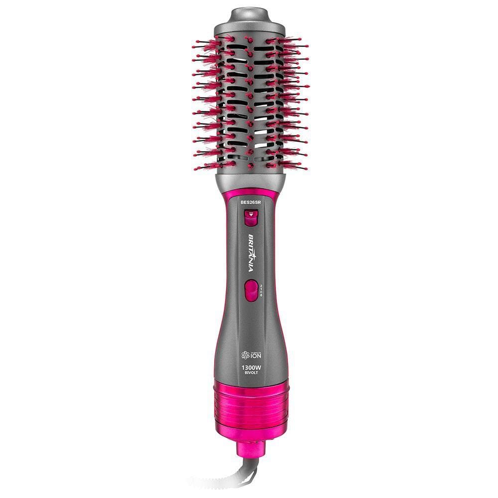 Escova Secadora Britânia BES26SR Bivolt 1300w - Rosa e Prata