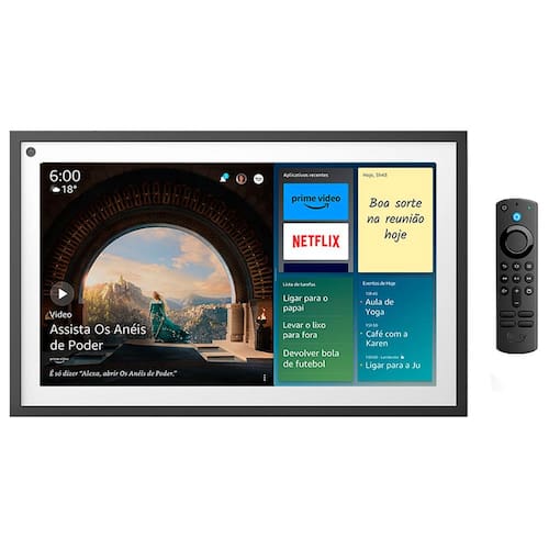 Echo Show 15 Smart Display Full HD de 15,6" com Alexa, Experiência Fire TV e Controle Remoto Incluso Menor preço em Echo Show 15 Smart Display Full HD de 15,6" com Alexa, Experiência Fire TV e Controle Remoto Incluso