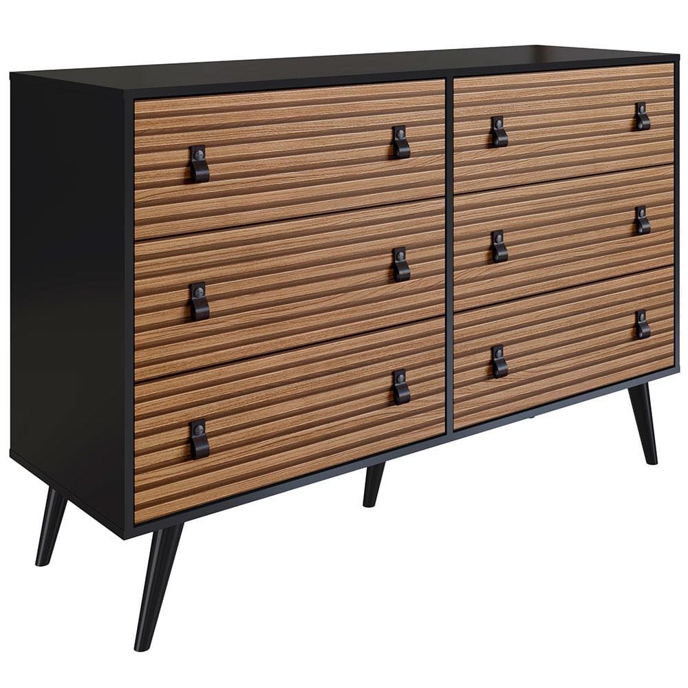Cômoda Genialflex Amber com 6 Gavetas e 136,4cm de Largura