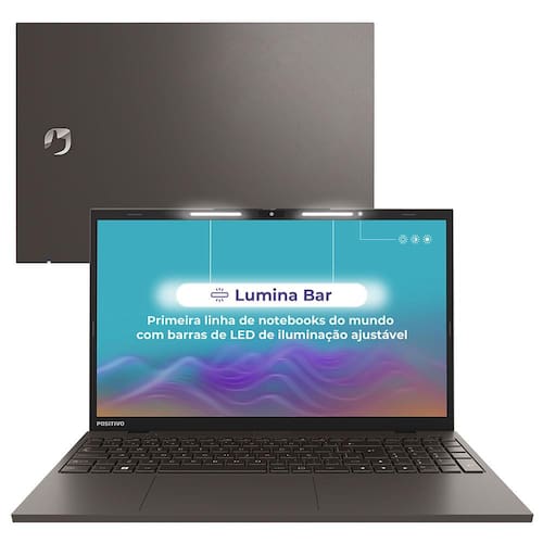 Notebook Positivo Vision com processador Intel Core i3, 8GB RAM, 256GB SSD + 500GB HDD, Tela HD 15” e Windows 11 Home - i15 Lumina BAR Menor preço em Notebook Positivo Vision com processador Intel Core i3, 8GB RAM, 256GB SSD + 500GB HDD, Tela HD 15” e Windows 11 Home - i15 Lumina BAR