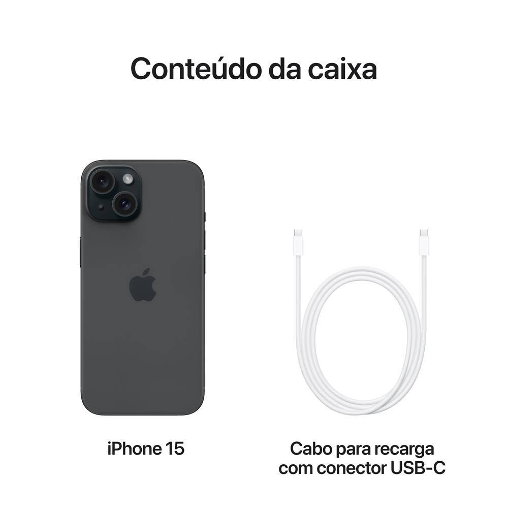Apple iPhone 15 512GB - Preto | Extra