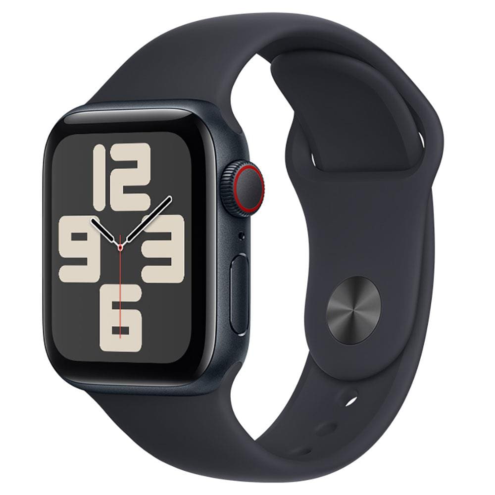 AppleWatchSE GPS+Cellular Caixa Meia-noite de Alumínio 40mmPulseira EsportivaP/M - Neutro em Carbono