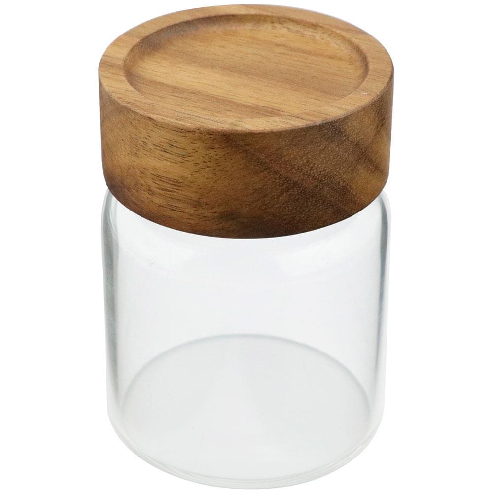Porta Mantimento Dynasty em Vidro Borossilicato e Tampa em Madeira - 150ml