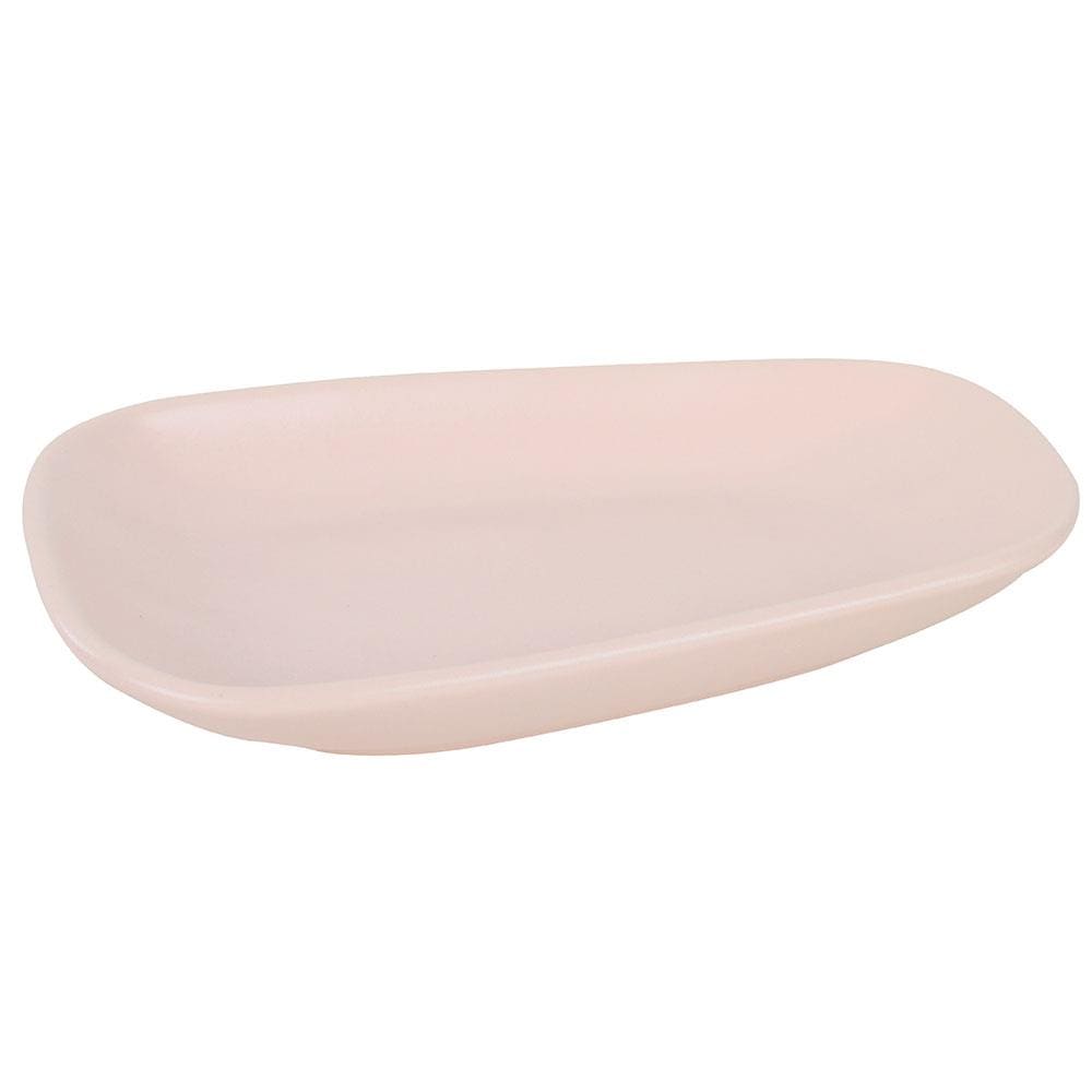 Prato Oval L’Hermitage Sumatra em Cerâmica 12 x 21,40 cm - Marfim