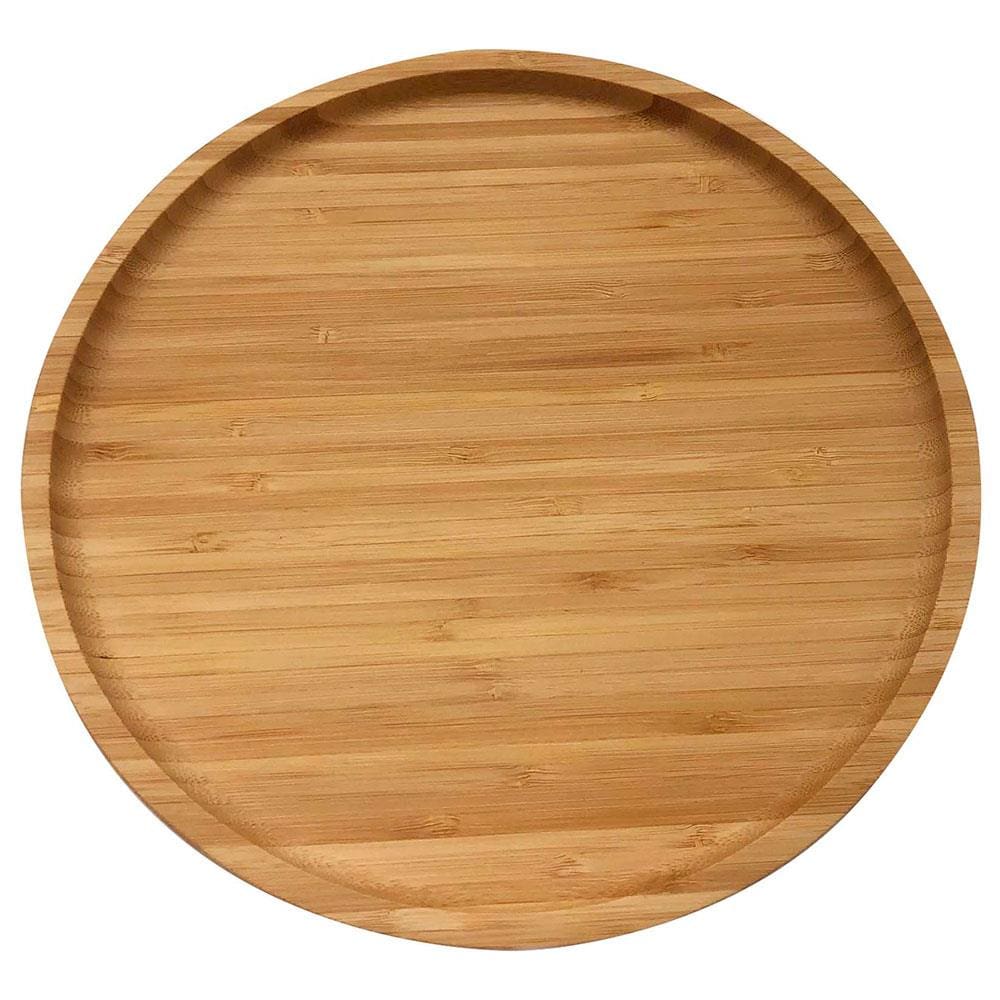 Prato Redondo L’Hermitage Boho em Bambu 26 cm - Bambu