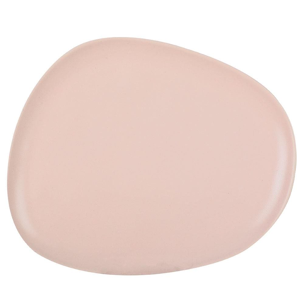 Prato para Sobremesa L’Hermitage Sumatra em Cerâmica 23,5 x 19 cm - Marfim