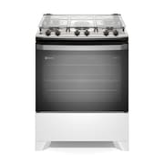Fogão Electrolux 5 bocas Efficient FE5IB Mesa Inox PerfectCook VaporBake Bivolt Branco