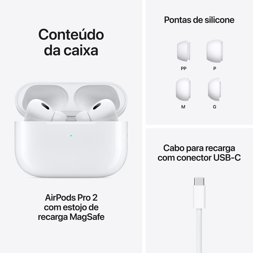AirPods Pro (2ª geração) com Estojo de Recarga | Extra