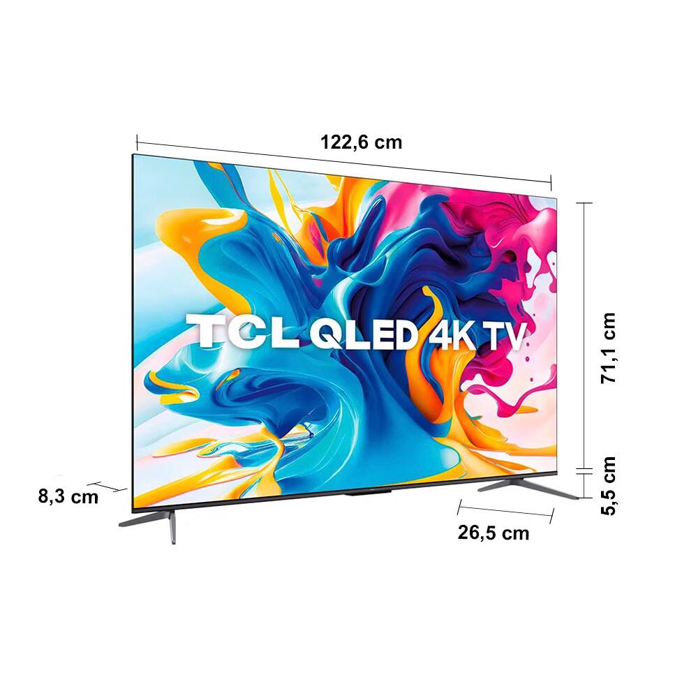 TCL55型 Smart TV 55” TCL 55C6K 4K | Casas Bahia