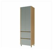 Paneleiro Nesher Rainha 70cm MDF 15mm com 2 Portas, 2 Gavetas e 3 Prateleiras