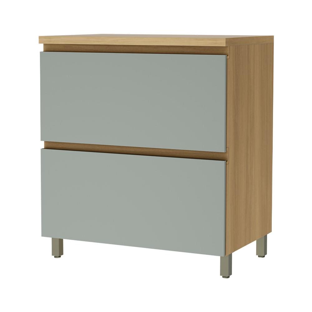 Balcão Nesher Rainha em MDF 15mm com 1 Porta, 1 Gaveta e 1 Prateleira - 80cm de largura