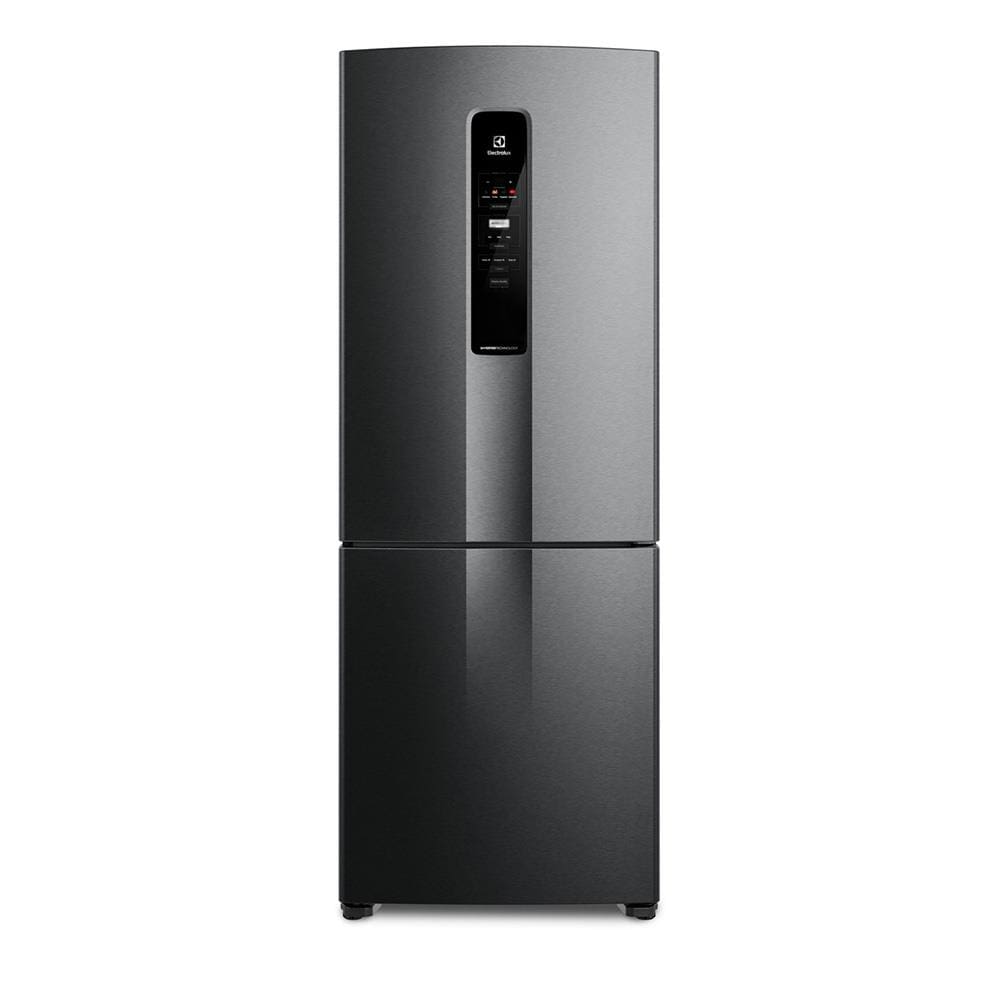 Geladeira Electrolux IB7B Frost Free Inverse Efficient com AutoSense Black Inox - 490L