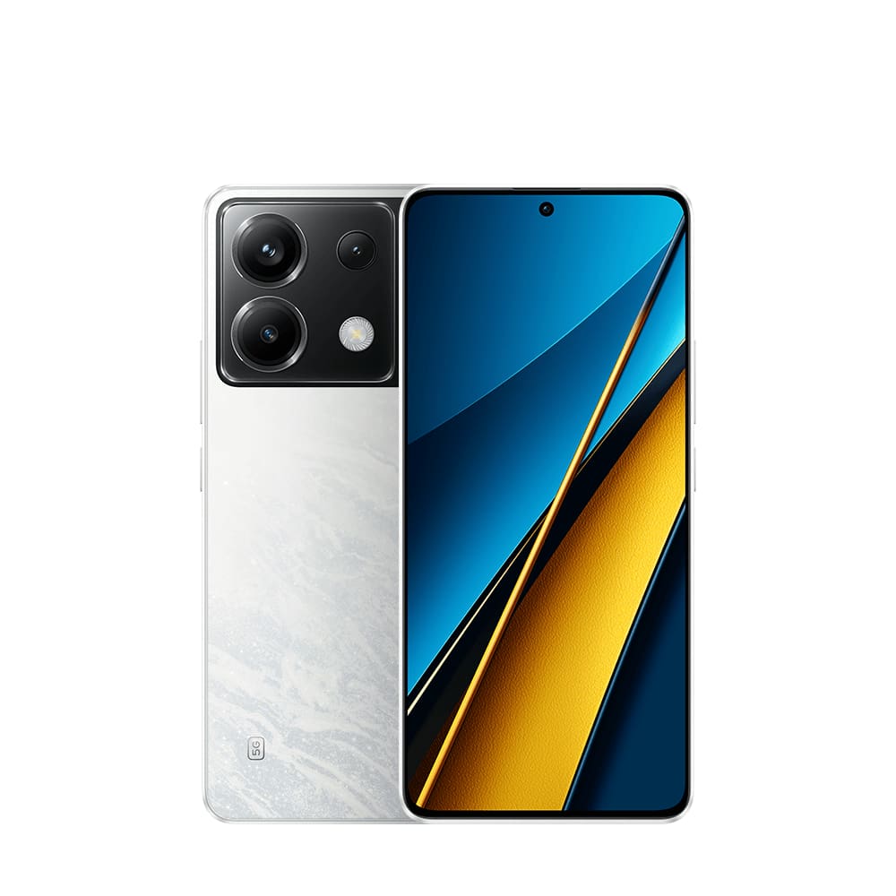 Smartphone POCO X6 5G Branco, 256GB, Tela 6,67", 8GB de RAM, Câmera Traseira Tripla, Android 13 e Processador Octa-Core