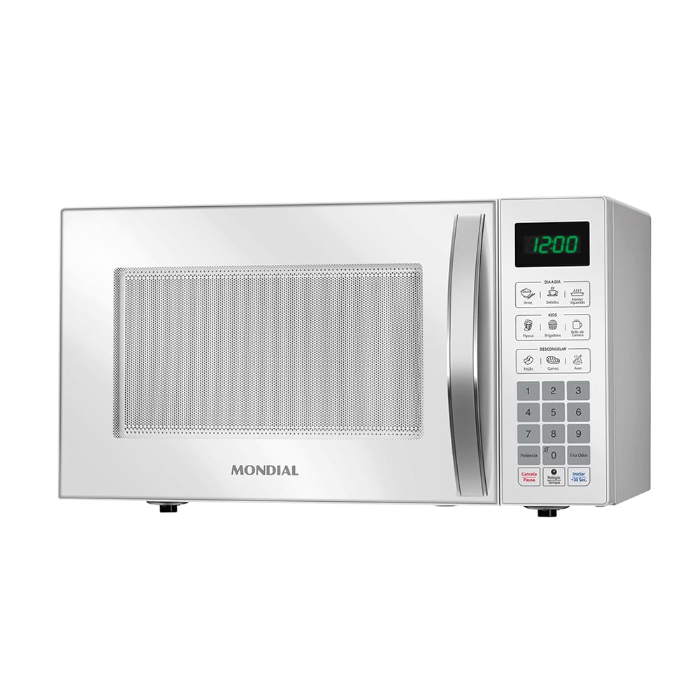 Micro-ondas Mondial MO-02-34-W com 10 Ajustes de Potência e Função Tira Odor – 34L Branco