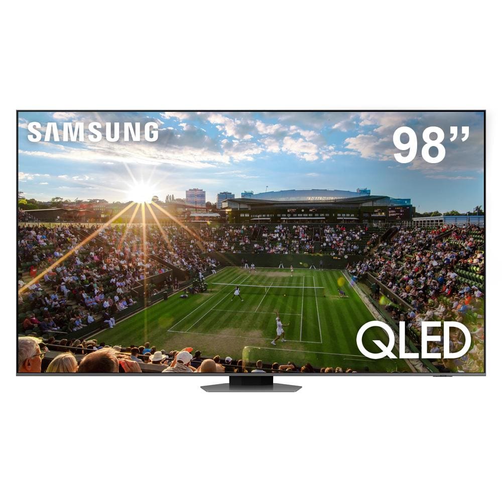Smart TV QLED 98” 4K Samsung 98Q80C com Processador com IA, Gaming Hub, FreeSync, Wi-Fi, Bluetooth e SmartThings