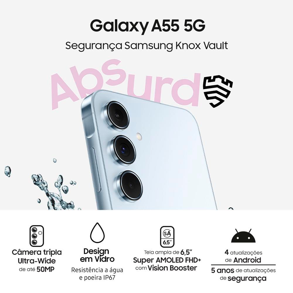 Smartphone Samsung Galaxy A55 5G Azul | Extra
