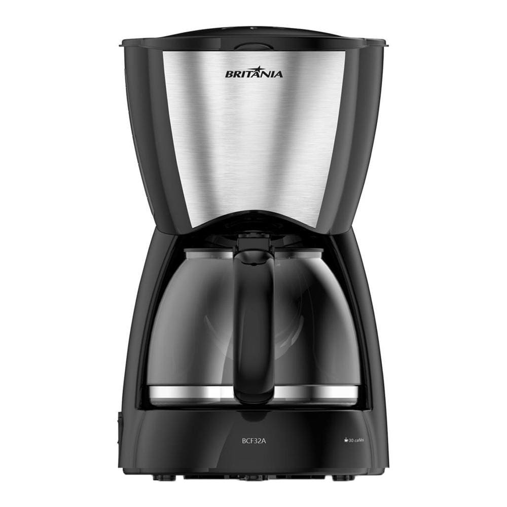 Cafeteira Elétrica Britânia BCF32A 30 xícaras - Preto e Inox