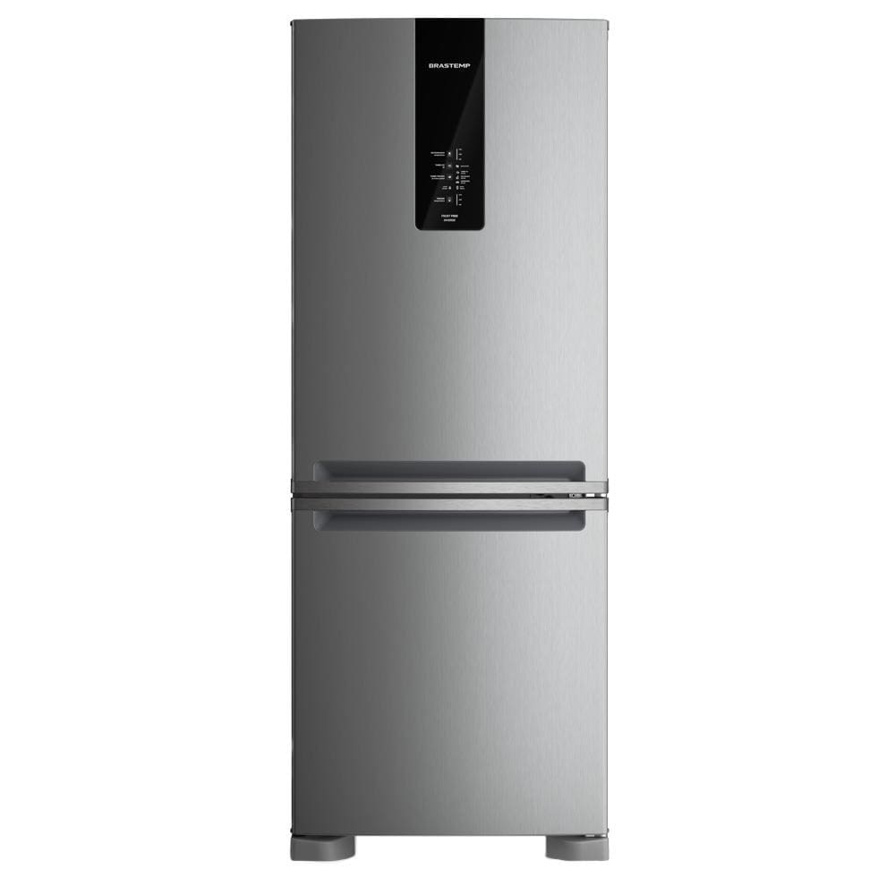 Geladeira Brastemp BRE57FK Frost Free Inverse com Painel Digital, Turbo Freezer e Ice Inox – 447L