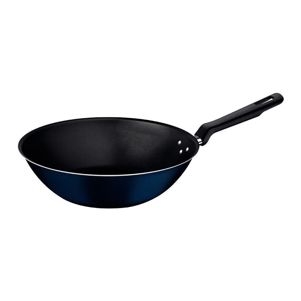 Panela Wok Tramontina Ravena em Alumínio com revestimento interno Antiaderente Starflon Max 3,6 L - Azul