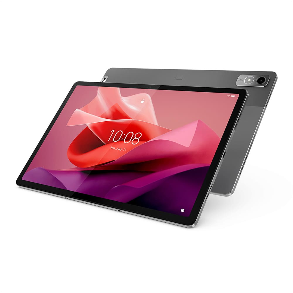 Tablet Lenovo P12 com Tela 12.7" LCD 3K, 128GB, Wi-Fi, Câmera 13MP e 8MP, Android 13, 4GB de memória RAM e processador Octa-Core – Prata