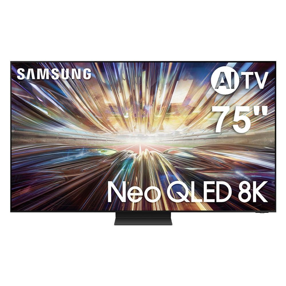 Smart TV 75" Neo Qled 8K Samsung QN75QN800DGXZD Mini LED com Design Infinity One, Dolby Atmos®, Alexa Built in e Painel até 165hz