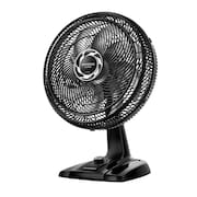 Ventilador de Mesa 40cm Mondial Turbo VT40NB com 8 Pás, 3 Velocidades - Preto e Prata