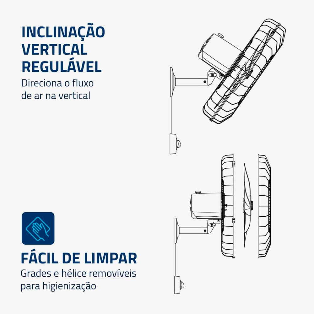 Ventilador de Parede 50cm Mondial Turbo Pro | Extra
