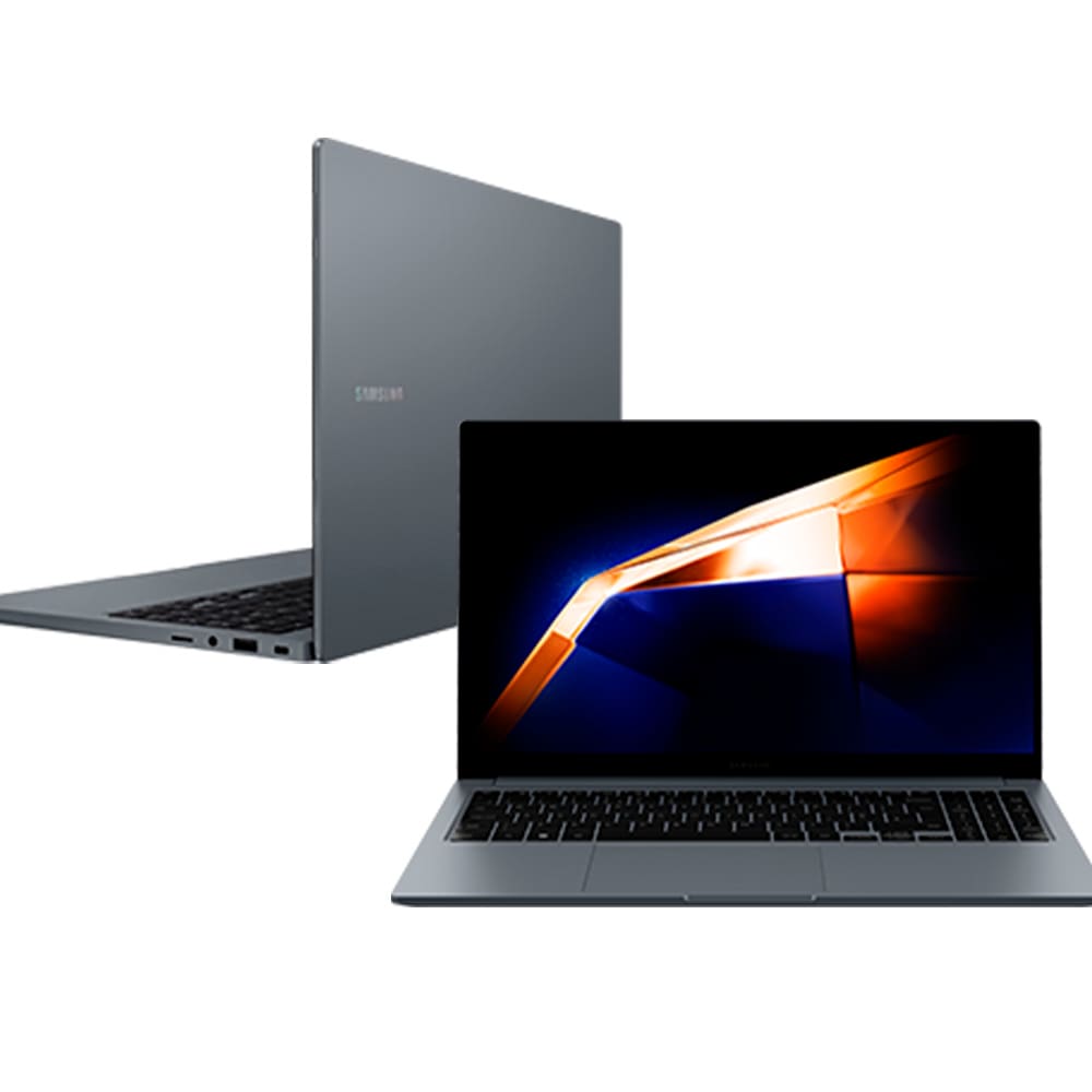 Notebook Samsung Galaxy Book4, Processador Intel Core i3, 8GB Ram, 256GB SSD, Tela 15,6”, Windows 11 Home, Grafite - NP750XGJ-KG5BR