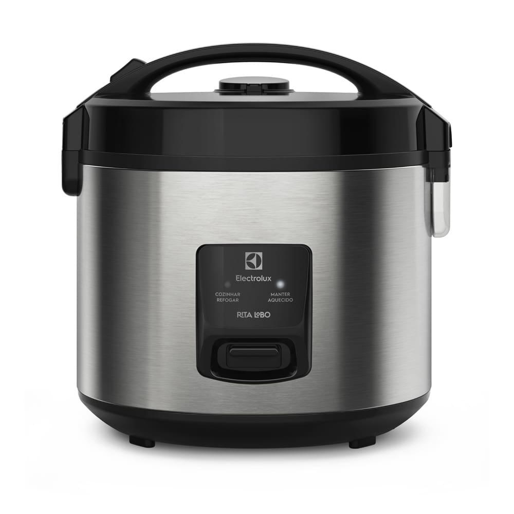 Panela Elétrica de Arroz Electrolux Efficient ERC20 por Rita Lobo com Trava de Segurança 3,5L – Inox e Preta