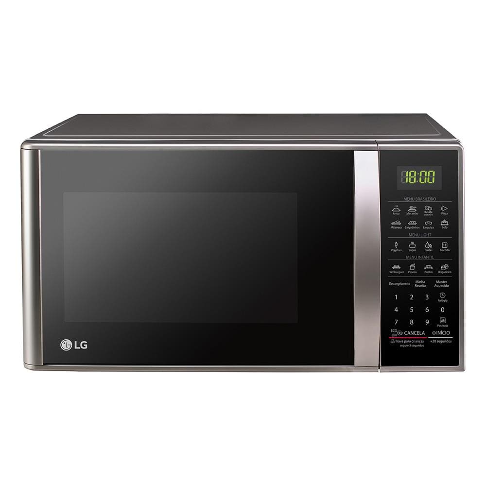 Forno Micro-ondas LG MS3043BR com Função Manter Aquecido e Limpa Fácil - Prata