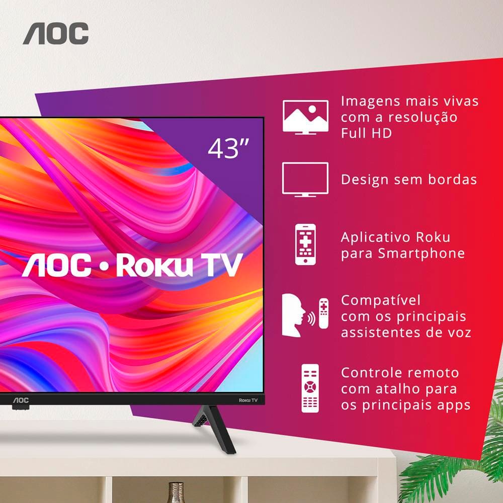 Smart TV AOC 43” Full HD | Extra