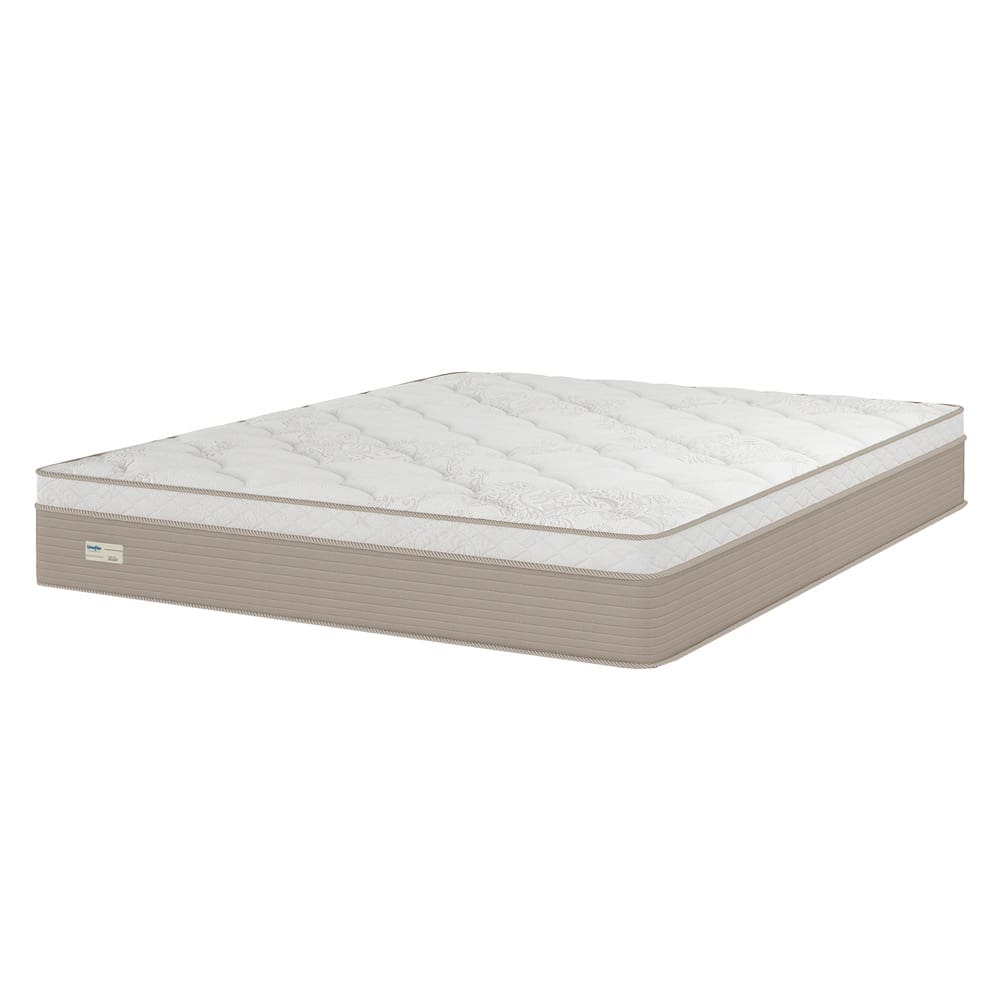 Colchão King Size Umaflex Milão com Euro Pillow e Molas Ensacadas 30x193x203 – Bege/Branco
