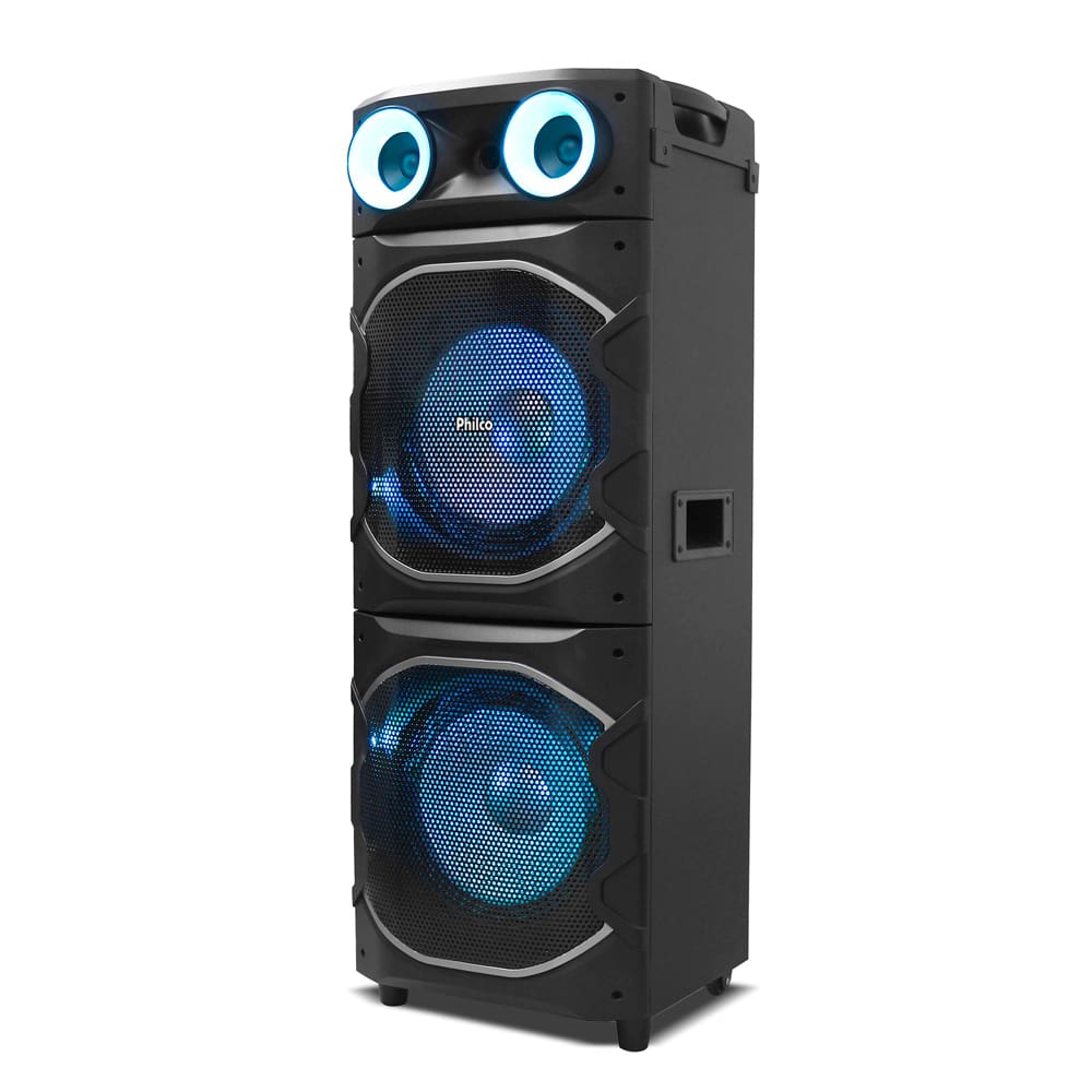Caixa de Som Amplificada Philco PCX24000 Flash Lights - 2400W RMS