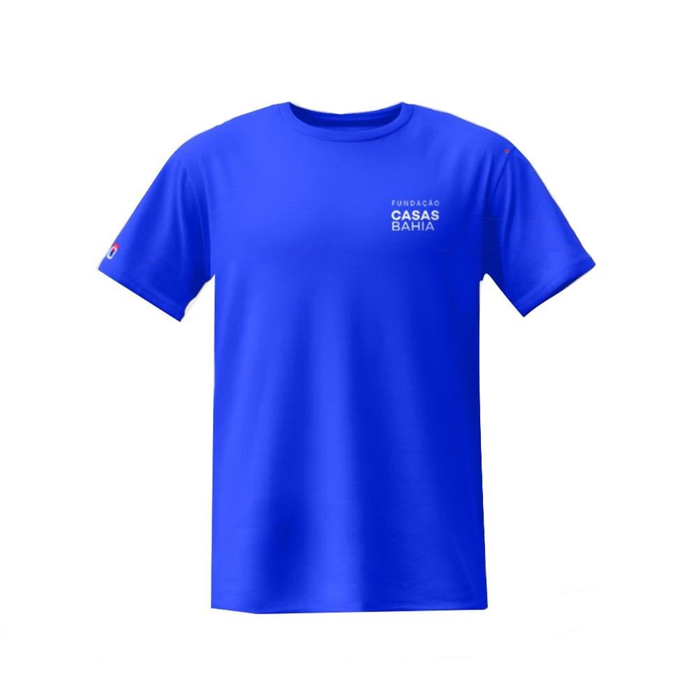 Camiseta Manga Curta Fundação Casas Bahia - Azul - XG