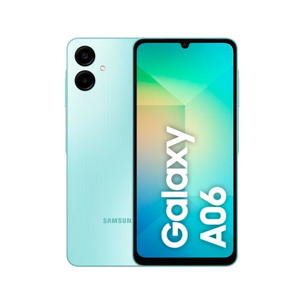 Smartphone Samsung Galaxy A06 Verde Claro 4G 128GB 4GB RAM Tela 6,7" Processador Octa-Core, Câmera Traseira de 50MP e Selfie de 8MP