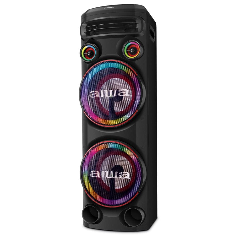 Torre de Som Aiwa T2W-02 com Bluetooth, Iluminação RGB e Entrada USB - 2300W RMS - Bivolt