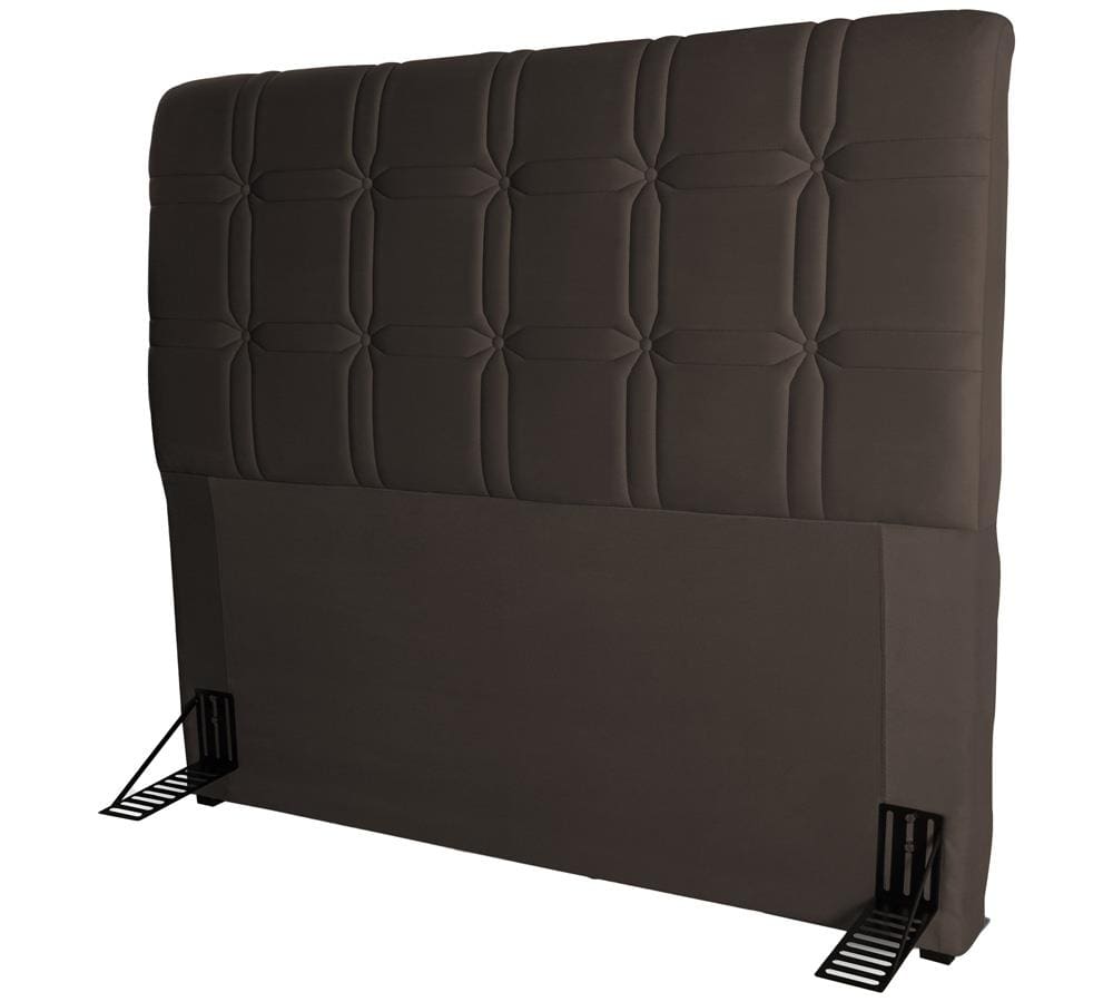 Cabeceira para Cama Queen Size Hellen Zeus com Revestimento Platinum - 160cm de largura