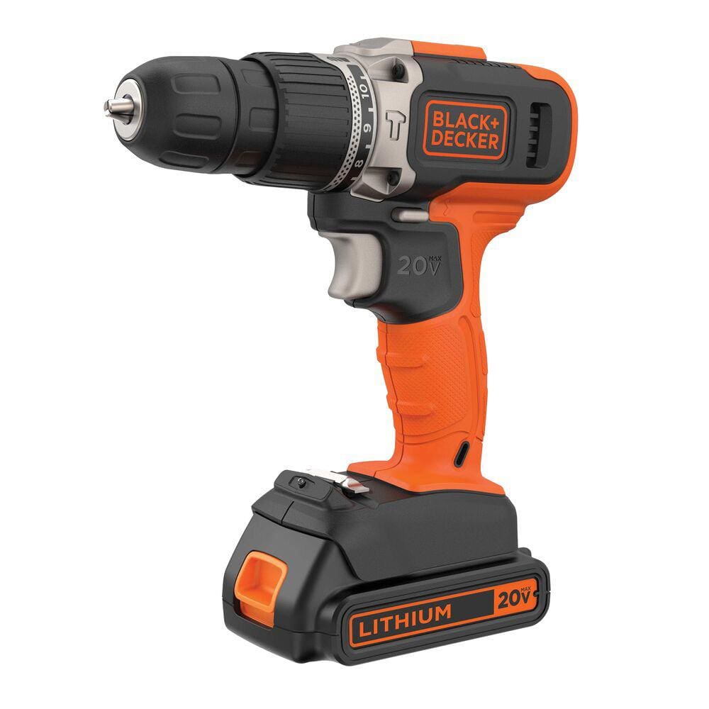 Parafusadeira / Furadeira de Impacto 3/8" Black&Decker BCD704C1-BR 20V com Bateria Max Lí-Íon e Carregador Bivolt