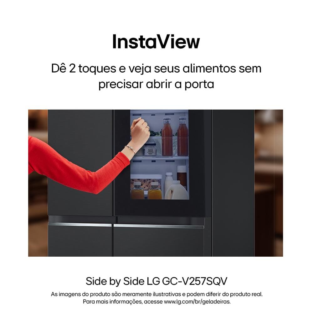 Geladeira LG Side by Side GC-V257SQV | Extra
